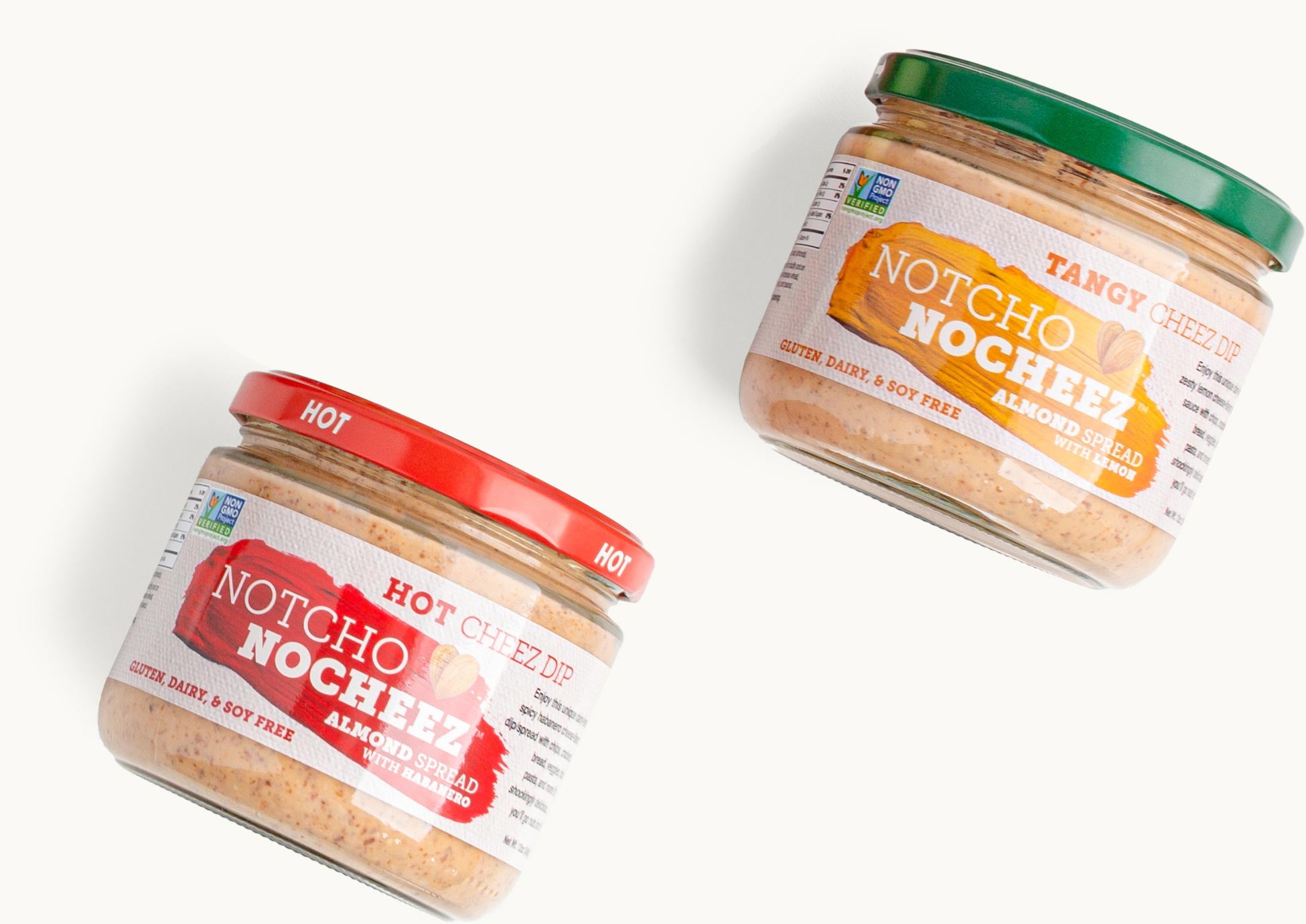Hot & Tangy jars of Notcho Nocheez dip